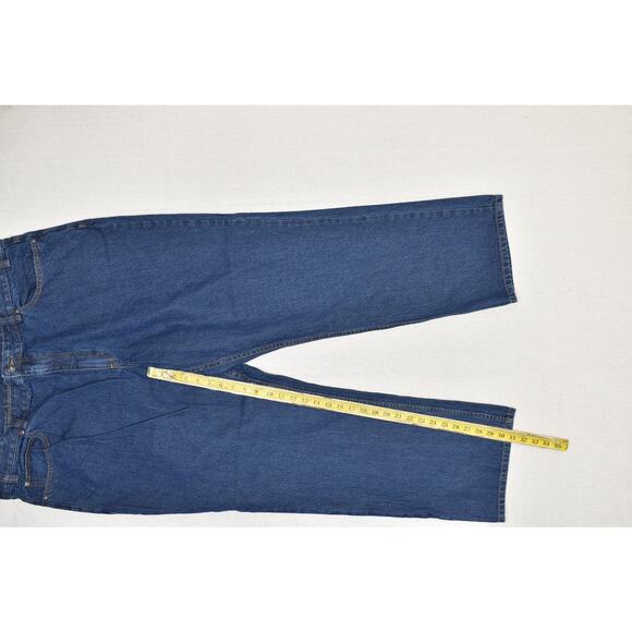 Duluth Trading Co. Men's Blue Denim Jeans Size 46x32 Work Flex 100% Cotton - Picture 5 of 8